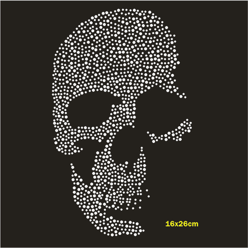 Skull Hotfix Strass Motif Cust - огляд і ціна Hotfix Rhinestone Sheet