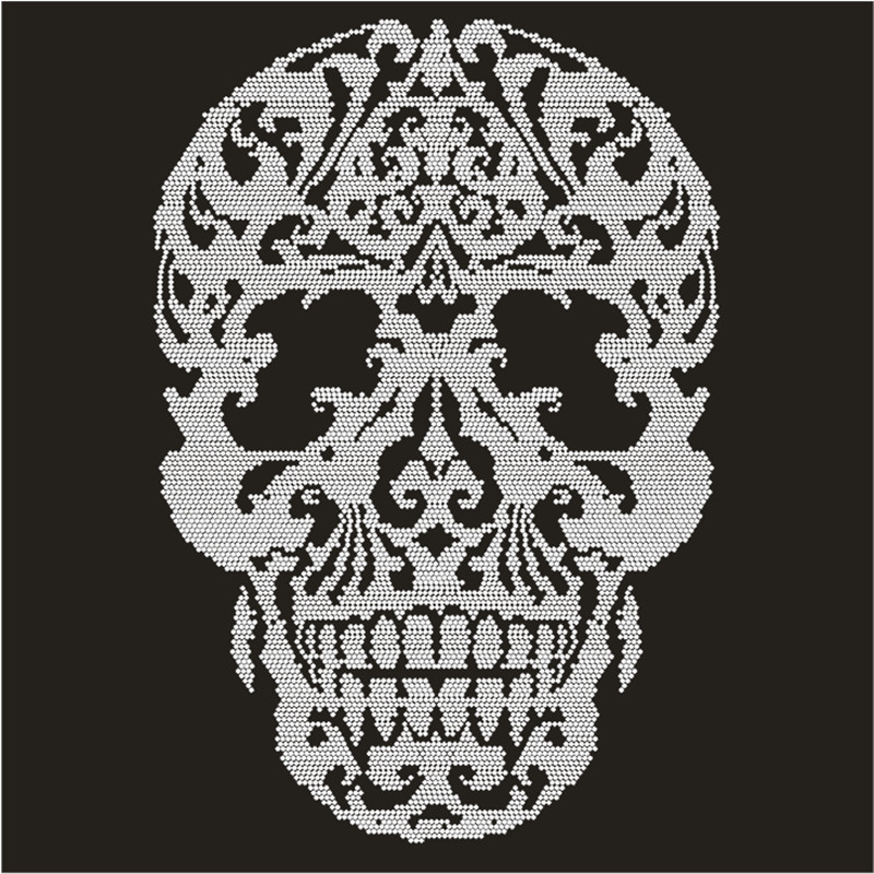 Skull Hotfix Strass Motif Cust - огляд і ціна Hotfix Rhinestone Sheet