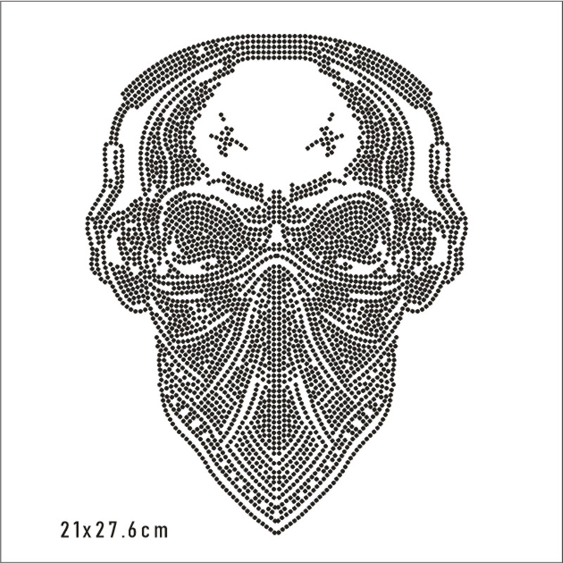 Skull Hotfix Strass Motif Cust - огляд і ціна Hotfix Rhinestone Sheet