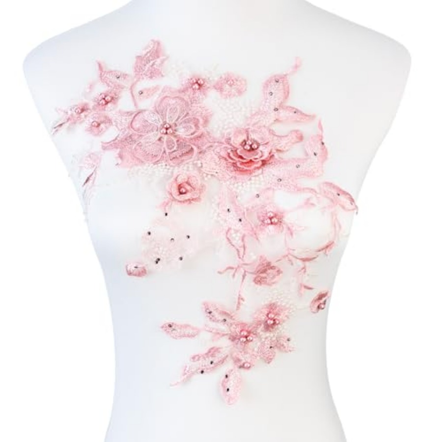 Colorful Flower Fabric Beaded  - огляд і ціна Applique Patch Flower