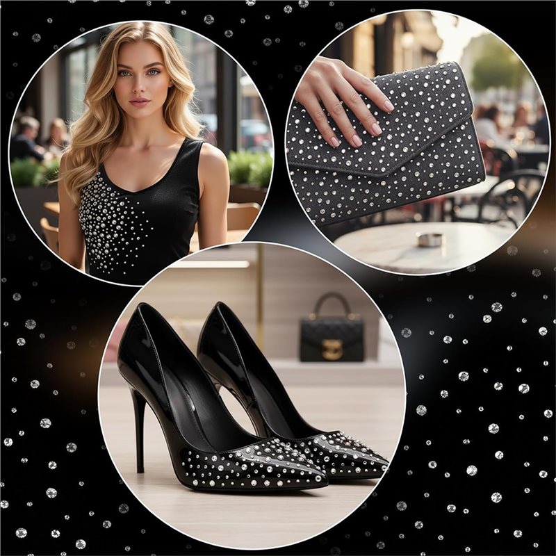 A64Z Rhinestone Sheets 10 Iron - огляд і ціна Hotfix Rhinestone Sheet