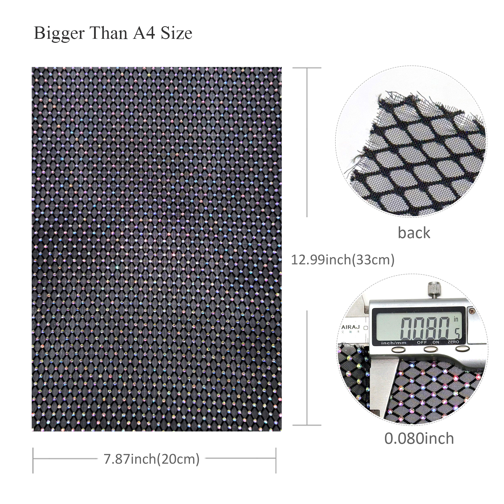 1pc 7.87x12.99inch Luxury Hotf - огляд і ціна Hotfix Rhinestone Sheet