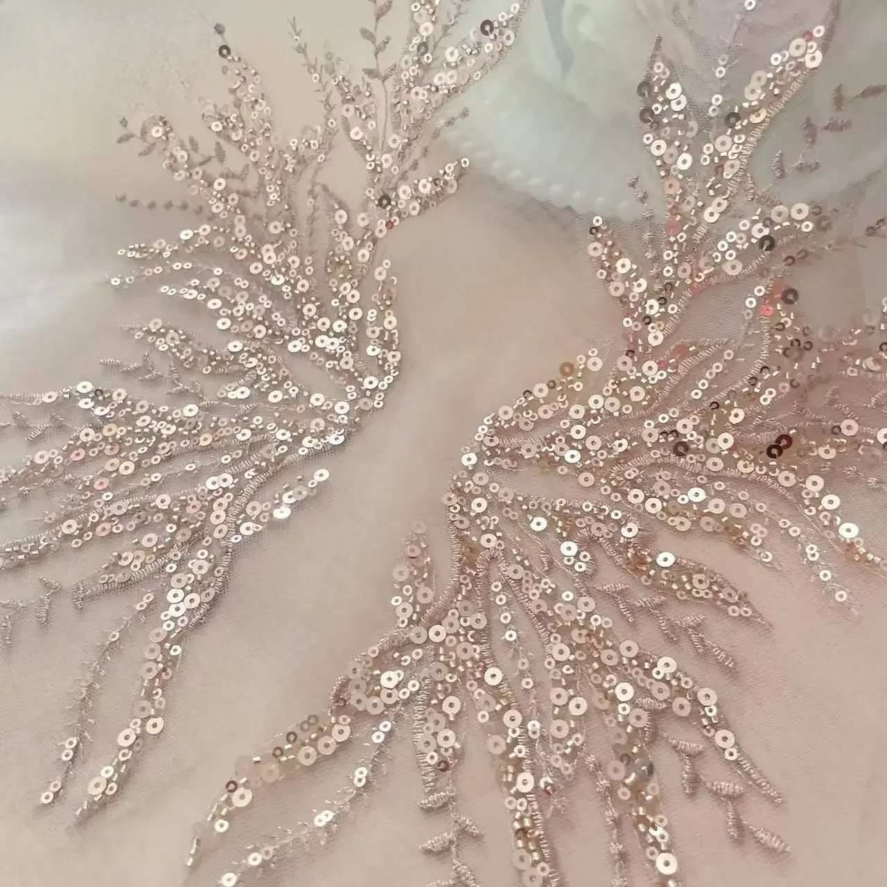 5Pair-2Pair.Rose Gold Sequin T - огляд і ціна Applique Patch Flower