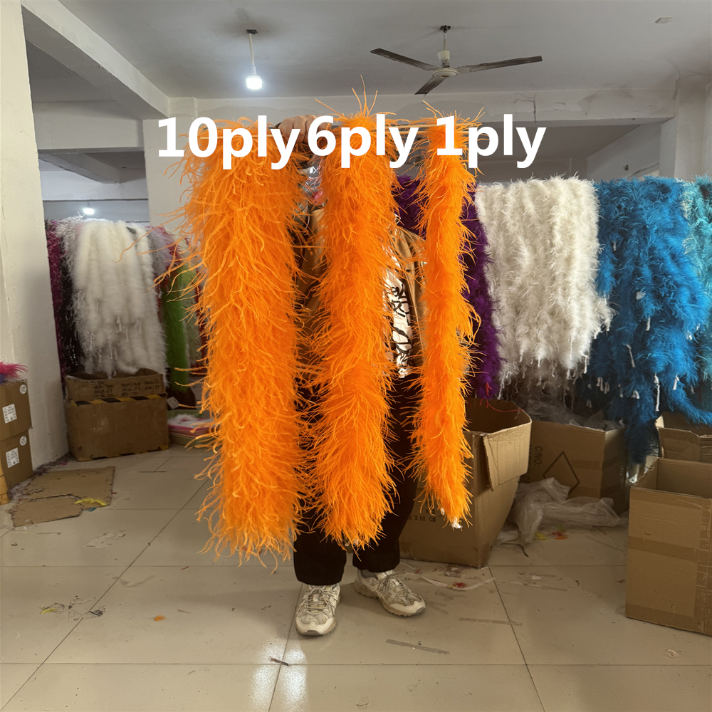 Natural Ostrich Feather Boa 1  - огляд і ціна Feather Trim Marabou