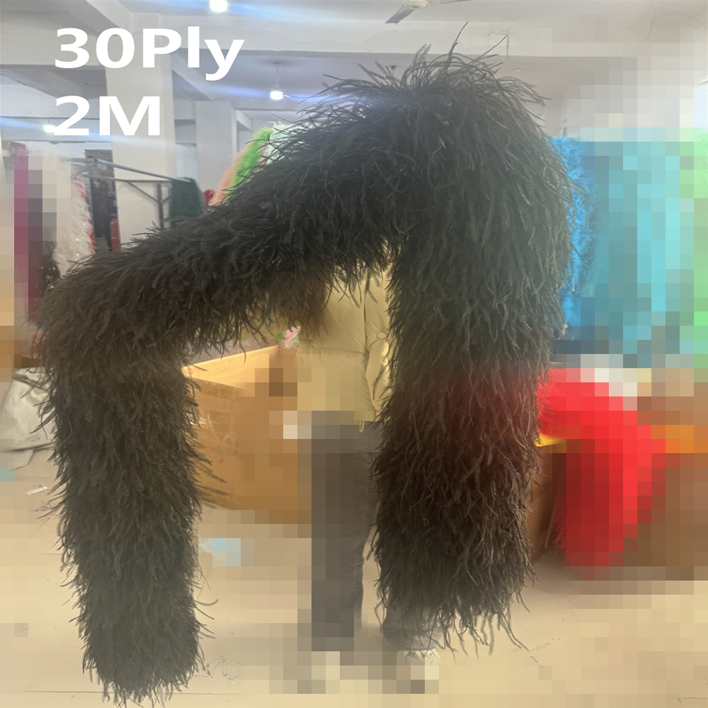 Natural Ostrich Feather Boa 1  - огляд і ціна Feather Trim Marabou