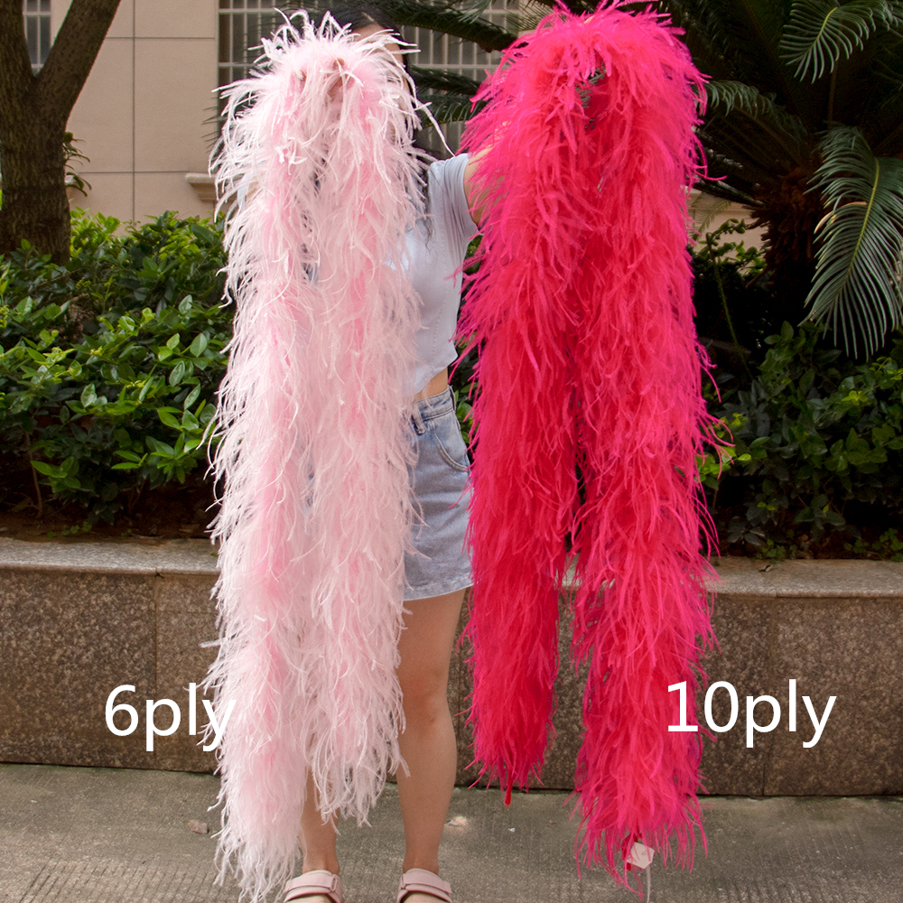 Natural Ostrich Feather Boa 1  - огляд і ціна Feather Trim Marabou