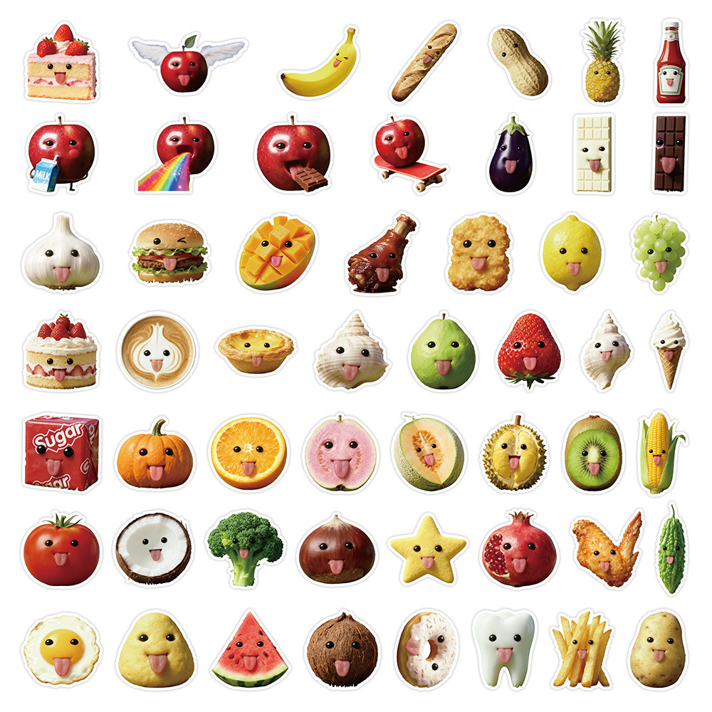 53 Pcs Abstract Art Style Food - огляд і ціна Craft Embellishment World