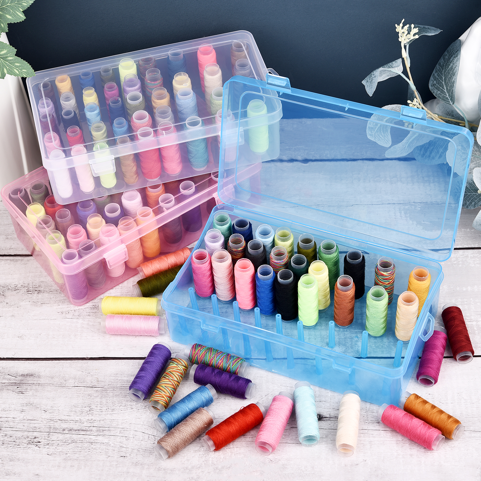 New Sewing Thread Box 42 Piece - огляд і ціна Craft Embellishment Storage