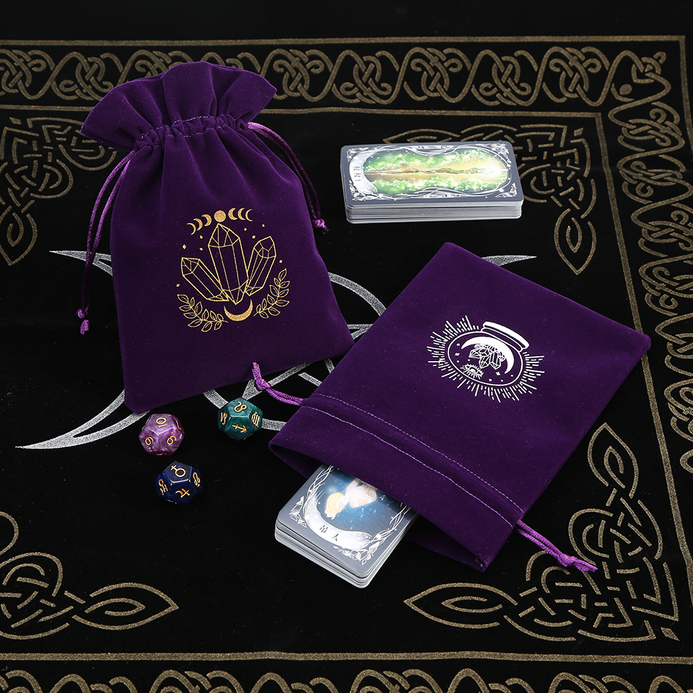 5Pcs Tarot Storage Velvet Bag  - огляд і ціна Craft Embellishment Storage