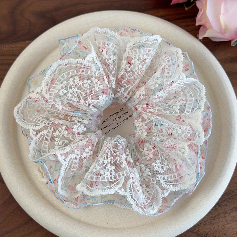 Pink and Green Floral Lace Tri - огляд і ціна Elastic Lace Trim