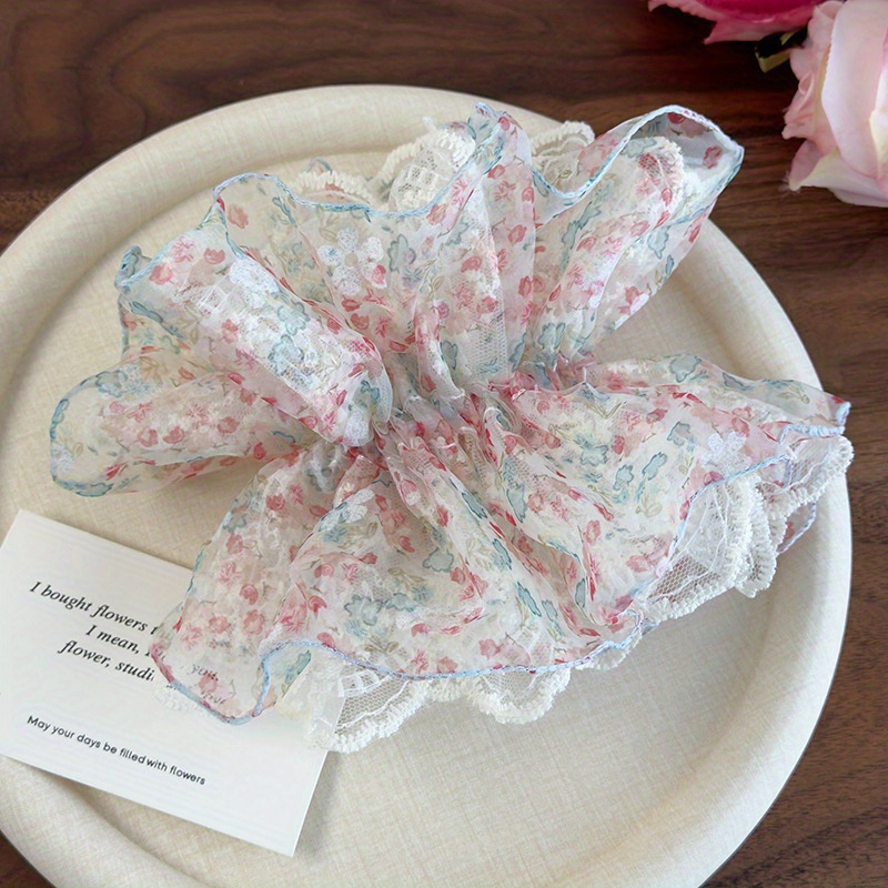 Pink and Green Floral Lace Tri - огляд і ціна Elastic Lace Trim