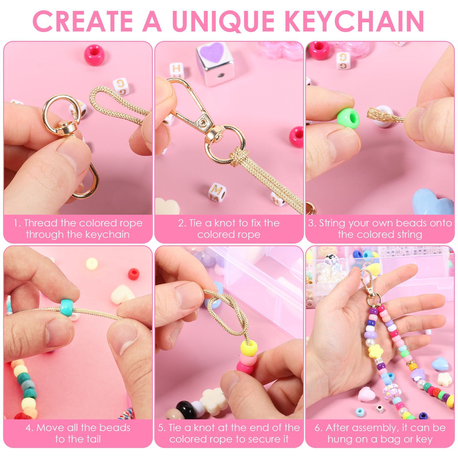421PCS Beaded Keychain Making  - огляд і ціна Embellishment Crafts