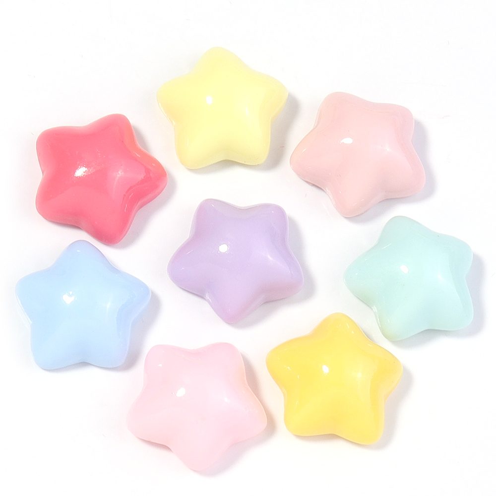 50pcs/lot 16mm Colorful Star R - огляд і ціна Embellishment Crafts