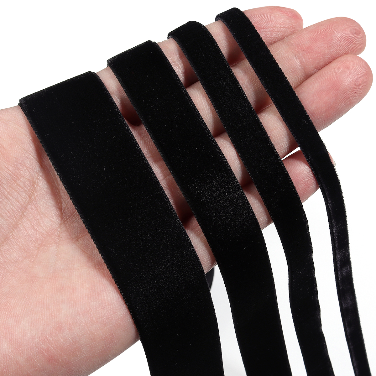 5-10Yards Black Velvet Ribbon  - огляд і ціна Velvet Ribbon Roll