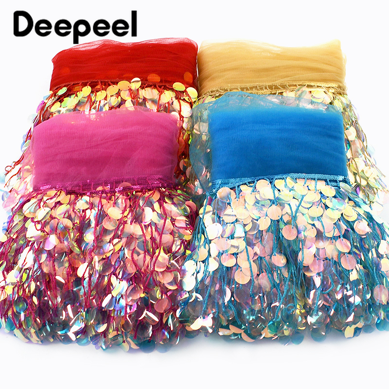 3Yards 17cm Beaded Sequins Tas - огляд і ціна Beaded Trim Fringe