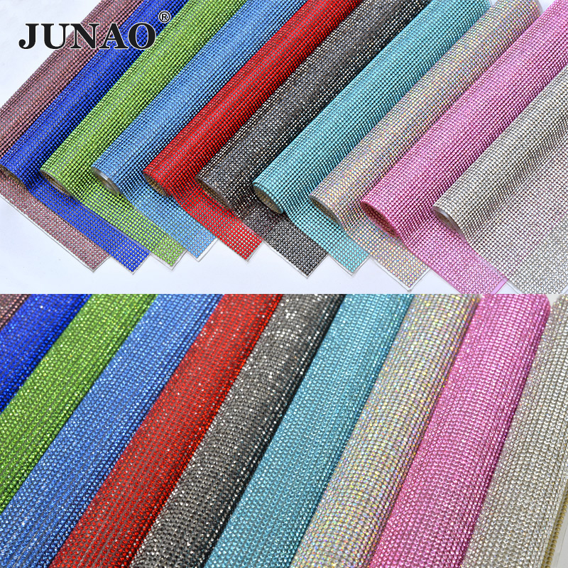 JUNAO 24x40cm Light Peach Self - огляд і ціна Hotfix Rhinestone Sheet