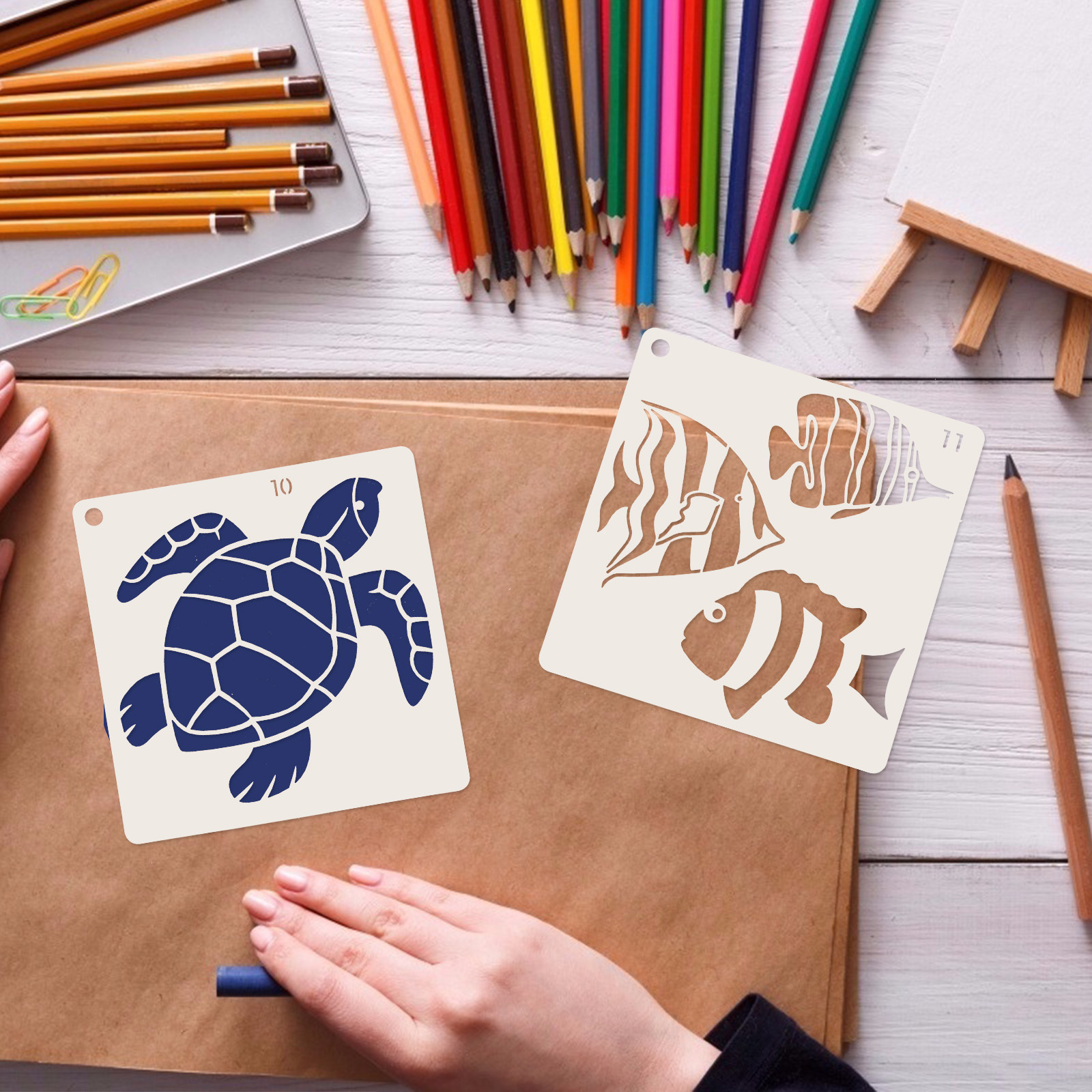 16pcs Ocean World Painting Tem - огляд і ціна Craft Embellishment World