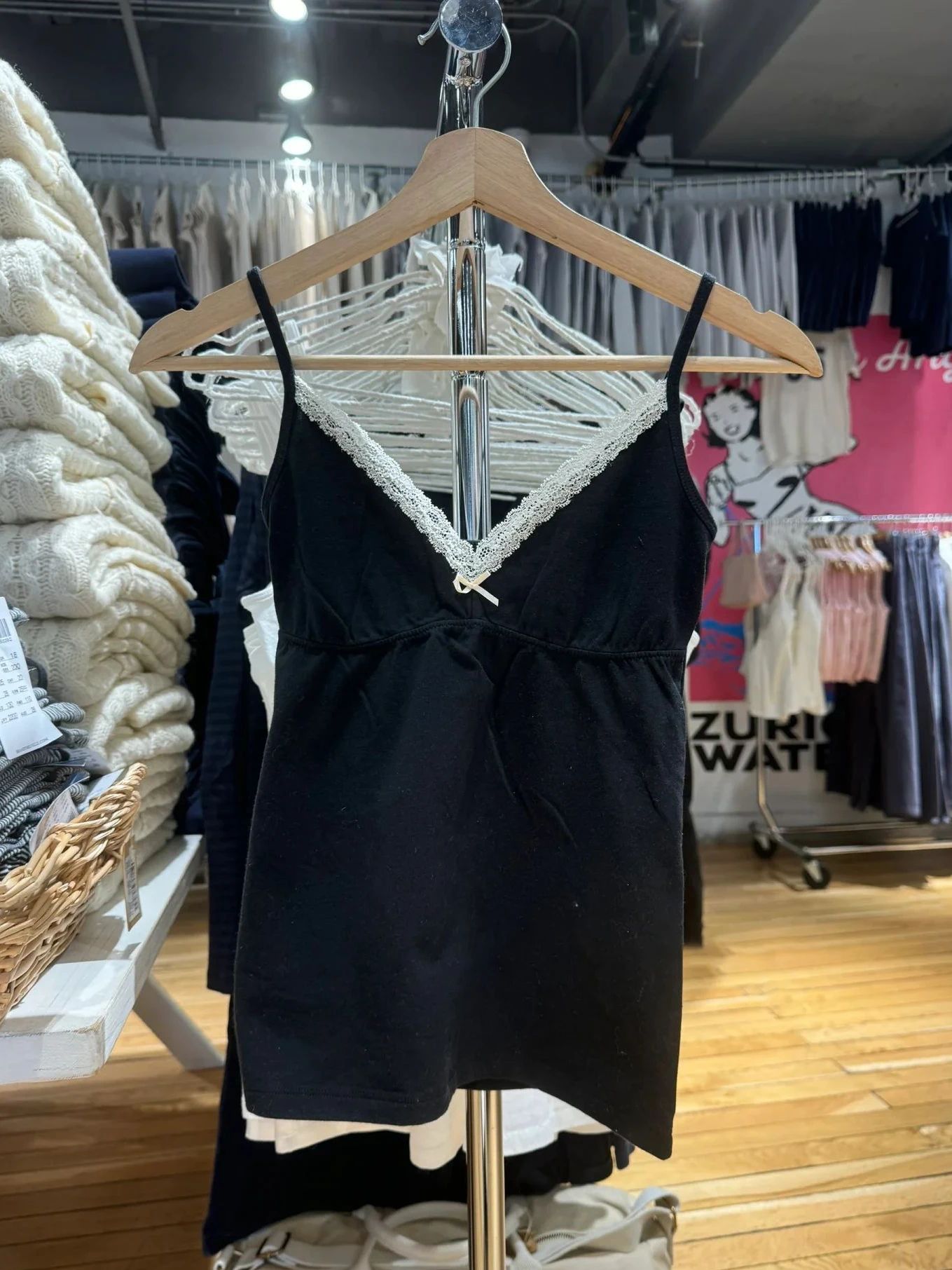 Lace Trim Bow Tank Panties Paj - огляд і ціна Elastic Lace Trim