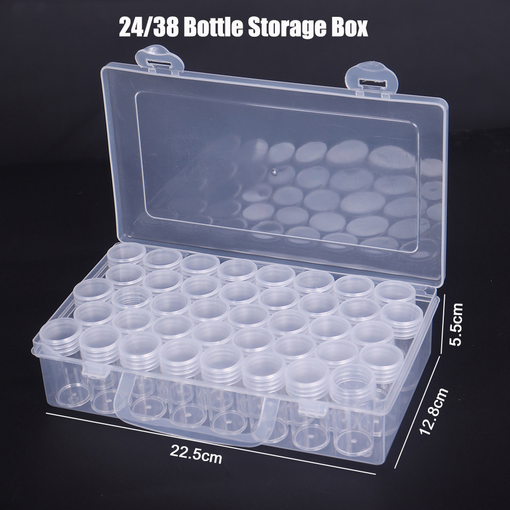 Bottles Box Storage Transparen - огляд і ціна Craft Embellishment Storage